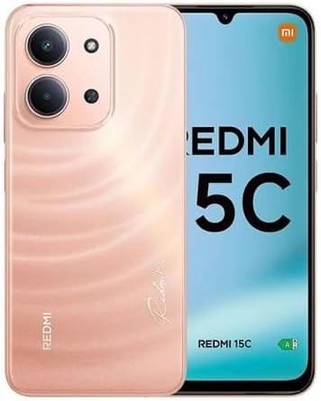 XIAOMI Redmi 15C 4G LTE (Compatible with Tmobile Tello Mint & Global) (256GB + 8GB) Unlocked Dual SIM 6.9" 50MP Model 25078RA3EL (Twilight Orange)