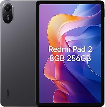Xiaomi Redmi Pad 2 Only WiFi (No Calls or Text) 11" 2.5K Octa Core 4 Speakers Global ROM 9000mAh Bluetooth 5.3 8MP Model 25040RP0AL (Graphite Gray, 256GB + 8GB)