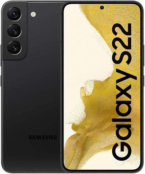 SAMSUNG Galaxy S22 5G (128GB, 8GB) 6.2" AMOLED 2X, 50MP 4K Camera, (International Model Fully Unlocked for AT&T, Verizon, T-Mobile, Global 5G) S901W (w/ 25W Charge Cube, Phantom Black)